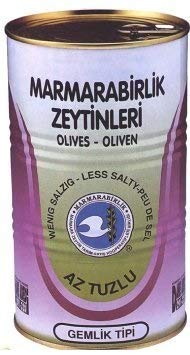 **MARMARABIRLIK Natural Black Olives - Low Sodium, Pitted, Gourmet Mediterranean Snack | Perfect for Salads, Charcuterie Boards & Healthy Eating**