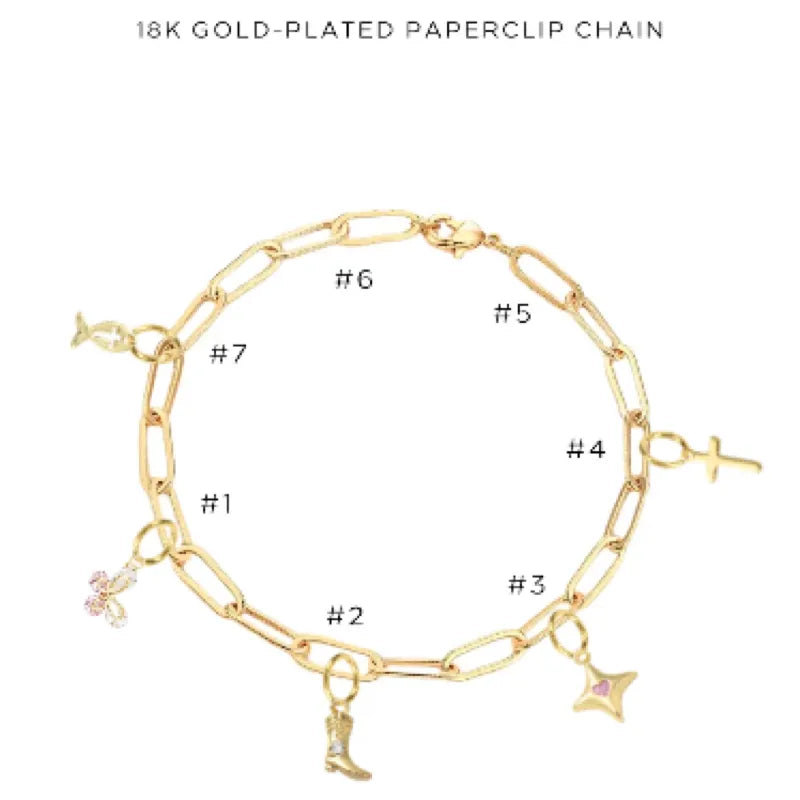Elegant Charm Bracelet with Assorted Charms - Perfect for Gifts, Parties & Everyday Wear | $42.00