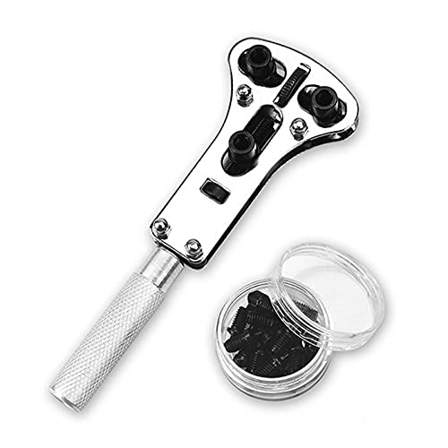 Professional Watch Repair Kit - Complete Watch Repair Tools Set with Case Opener, Screw Back Remover & Adjustable Wrench | Perfect for Watch Battery Replacement, Band Adjustment & DIY Watch Maintenance at Home