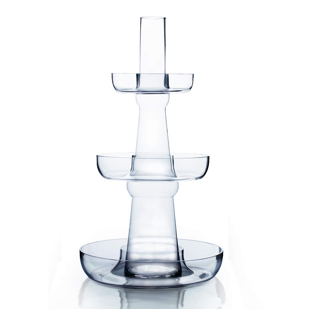 3-Tier Glass Fountain Vase - 13