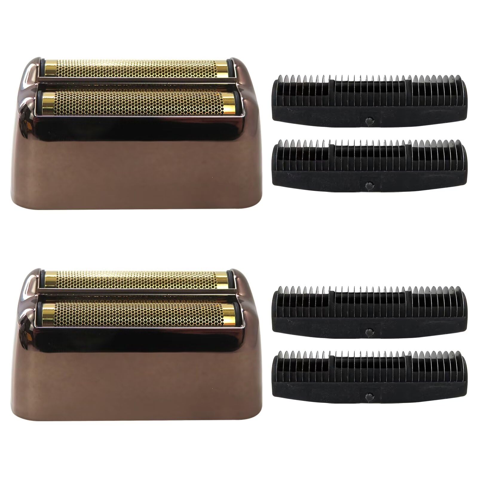 2 Pack Replacement Shaver Foil & Cutters for PRO FXFS2G/FXFS2 - Double Foil & Cutter Set (Black) - Perfect for Men's Grooming & Travel Shaving