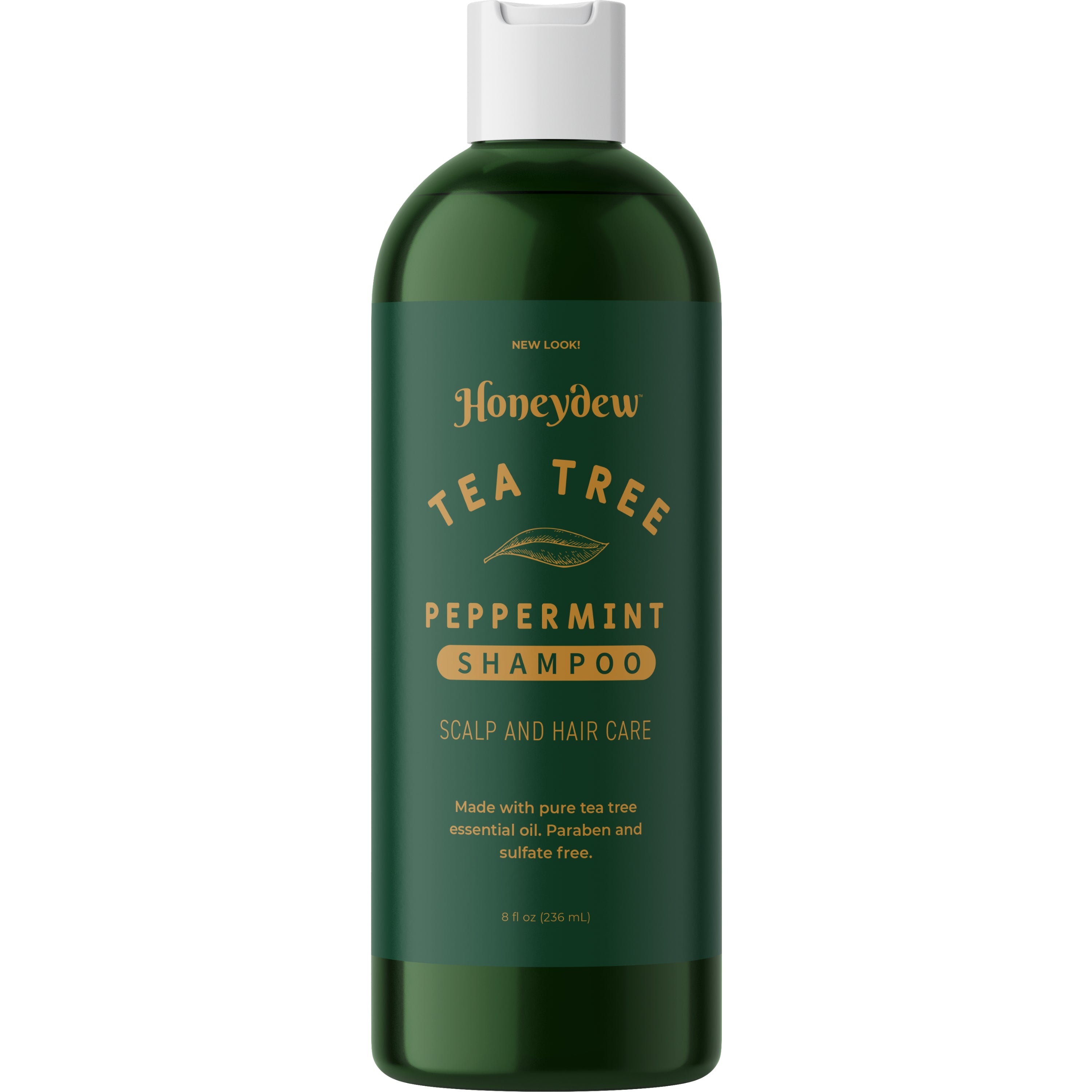 Tea Tree Peppermint Shampoo for Scalp Care - Natural Dandruff Treatment & Hair Growth - Refreshing Mint Scent for Daily Use at Home or Gym