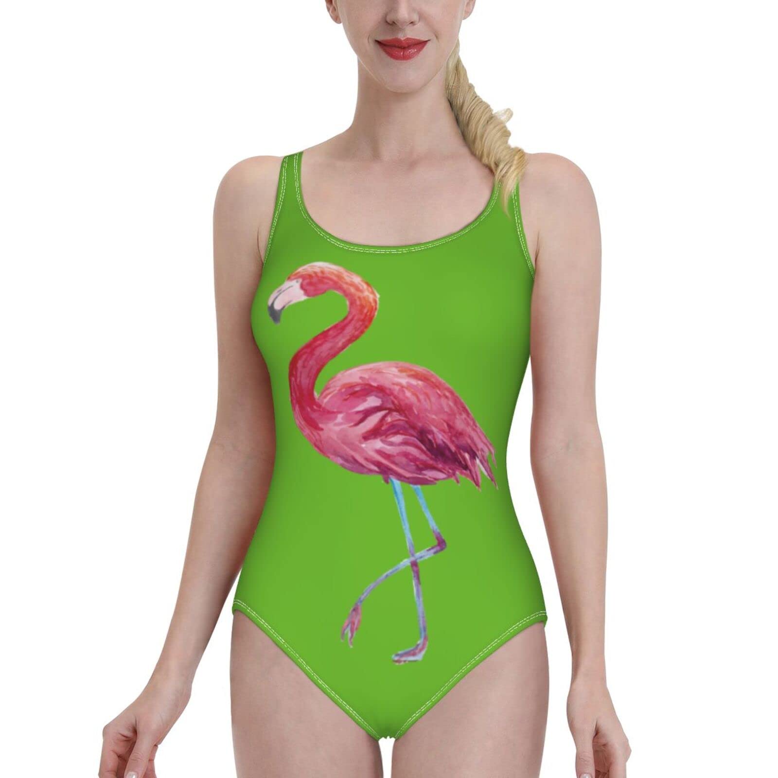 RTITBCNS Women's Volcano Print One-Piece Swimsuit - Athletic Training Bathing Suit for Swimming, Surfing & Beach Workouts | High-Performance Swimwear for Active Women