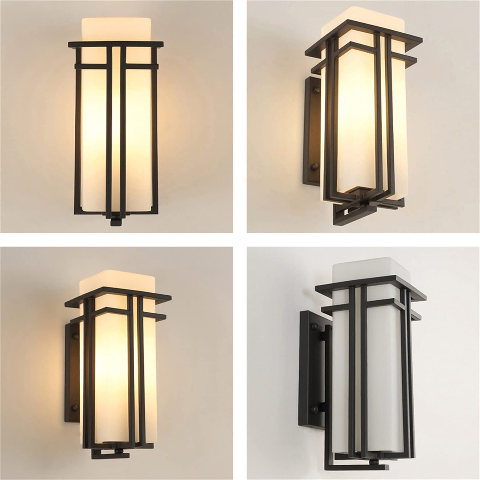 Waterproof LED Wall Lamp for Outdoor Balcony, Courtyard, Aisle - Warm White Light, Simple Design (20x41cm) - Perfect for Patio, Garden, and Entryway Lighting