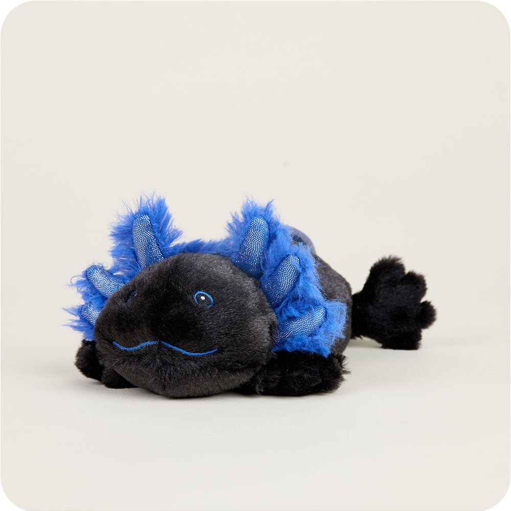 Black Axolotl Warmies Junior - Microwaveable Plush Heating Pad for Kids | Perfect for Bedtime, Anxiety Relief & Cold Weather Comfort