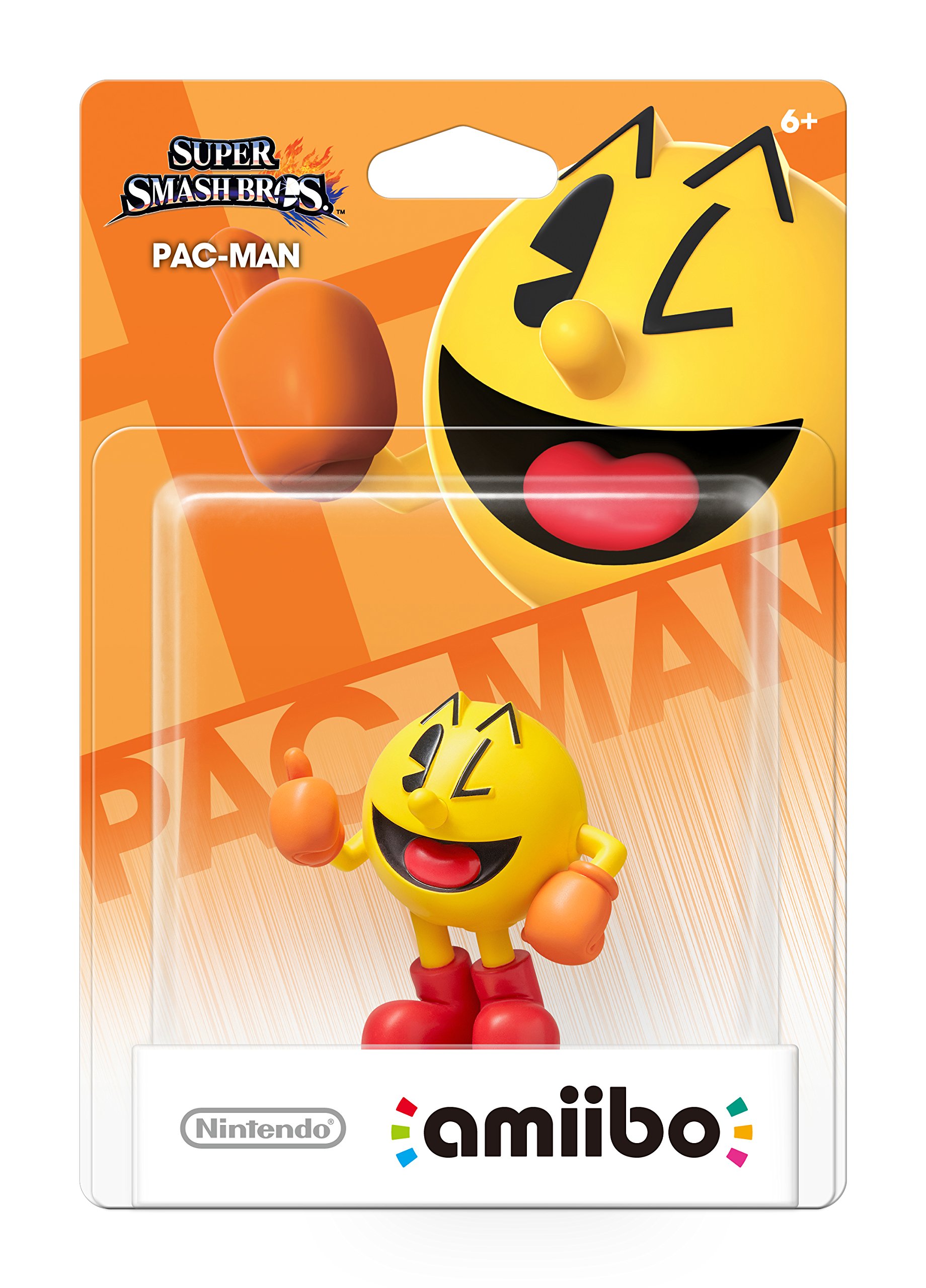 Nintendo Pac-Man amiibo Figure - Official Collectible for Super Smash Bros & Arcade Games - Perfect for Gaming Fans & Collectors