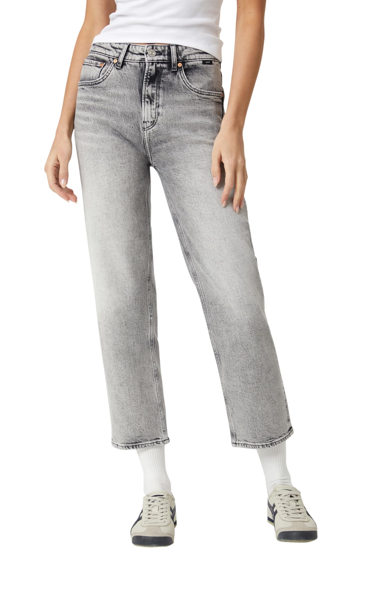 Mavi Women's Savannah High Rise Straight Leg Jeans - Comfortable Stretch Denim Pants for Casual Wear, Office & Everyday Outfits