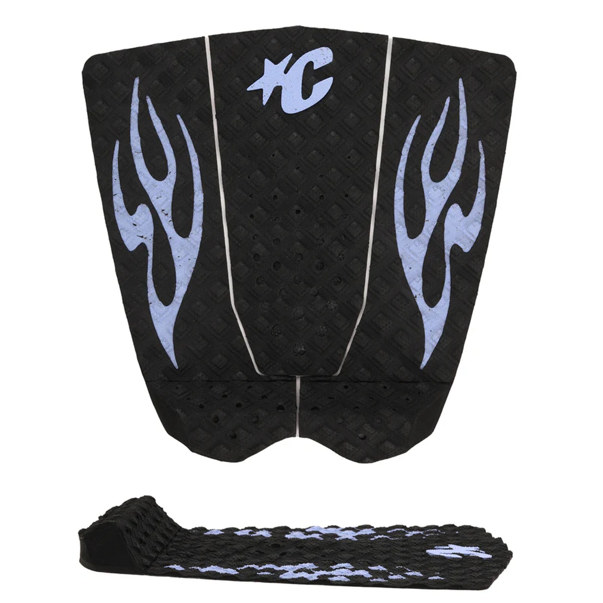 Griffin Colapinto Lite ECOPURE Traction Pad - Black Purple Haze Flames Design | Surfboard Grip for Enhanced Performance | Perfect for Professional & Recreational Surfing