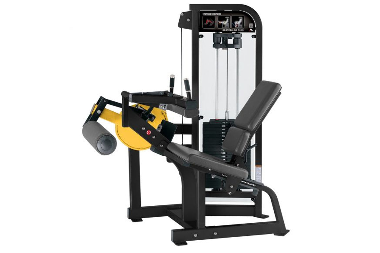 Hammer Strength Select Seated Leg Curl Machine - Professional Gym Equipment for Home & Commercial Use - Perfect for Leg Workouts & Strength Training