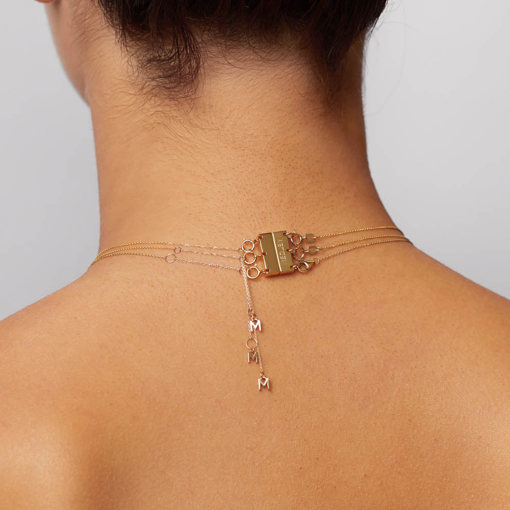 Layered Gold Necklace Connector - Multi Strand Jewelry Clasp for Necklaces & Bracelets - Perfect for DIY Jewelry Making & Layering Accessories