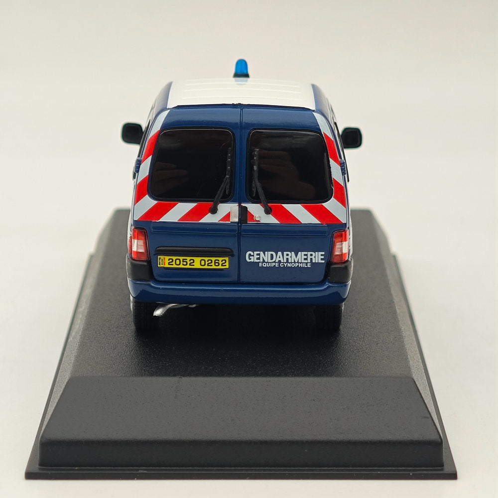 1/43 Scale Norev Citroen Berlingo Gendarmerie Cynophile Diecast Model Car 2005 - Police K9 Unit Vehicle Collectible for Display & Gifts
