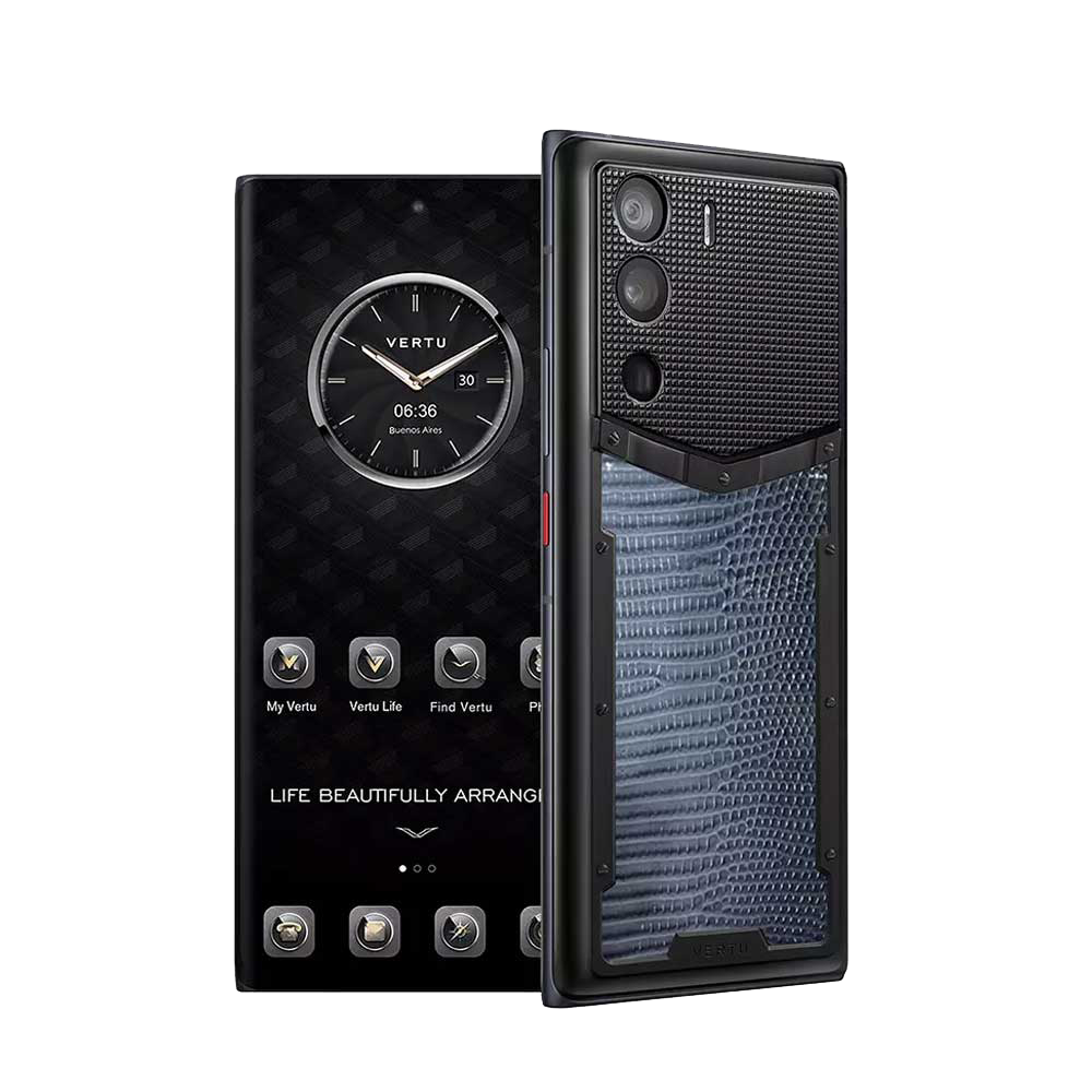 METAVERTU Lizard Skin 5G Web3 Smartphone - Gradient Blue Color | Luxury Crypto Phone for Blockchain Enthusiasts | Perfect for Secure Transactions & Decentralized Apps