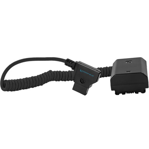 Kondor Blue D Tap to NP FZ100 Dummy Battery Cable for Sony a7S III Camera - Black Power Adapter for Continuous Shooting & Video Recording - Perfect for Vloggers & Filmmakers