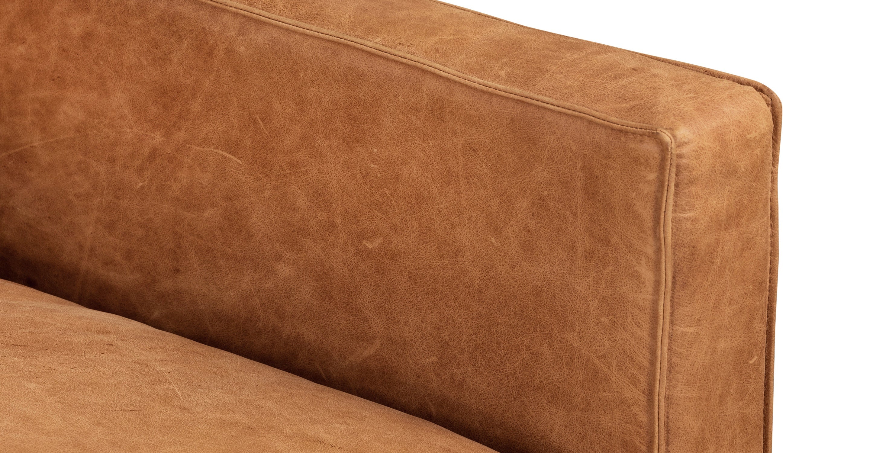 Premium Mateo Genuine Leather Sofa - Modern Luxury Living Room Furniture for Home & Office - Comfortable & Durable Leather Couch for Relaxing, Entertaining & Stylish Decor