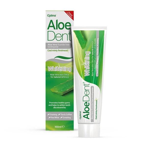 Aloe Dent Toothpaste - Fluoride Free & Whitening for Sensitive Teeth - Natural Oral Care for Fresh Breath & Healthy Gums - Perfect for Daily Use & Travel