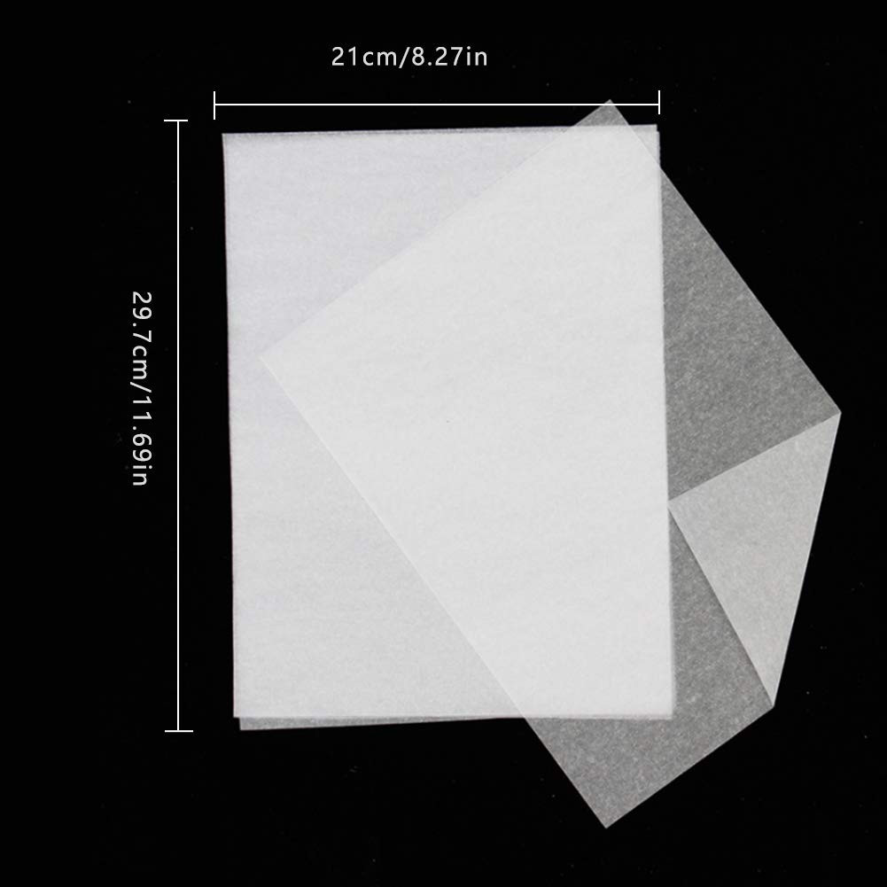 Waybas 200 PCS A4 Tracing Paper - 8.5 x 11.5 Inch White Translucent Sketch Paper for Artists, Calligraphy, Architecture - Perfect for Pencil, Ink & Marker Transfer, Drawing, Drafting & Design Projects
