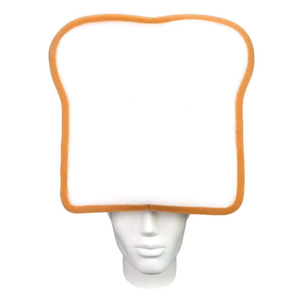 FOAM PARTY HATS: Bread Hat - Baker Gift Hat - Handmade Food Hat - Funny Baking Party Accessories for Costume Parties, Themed Events & Birthday Celebrations