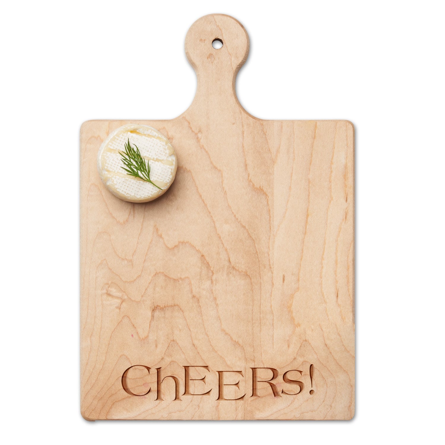 Handcrafted Maple Wood Paddle Board with Americana Cheers Design - 9