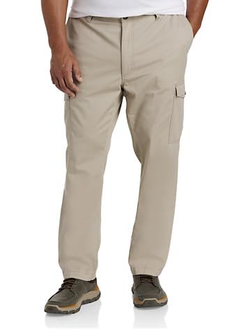 DXL Big & Tall Men's Cargo Pants - Comfortable Stretch Work Pants for Tall Men | Outdoor Hiking, Construction Work & Casual Wear