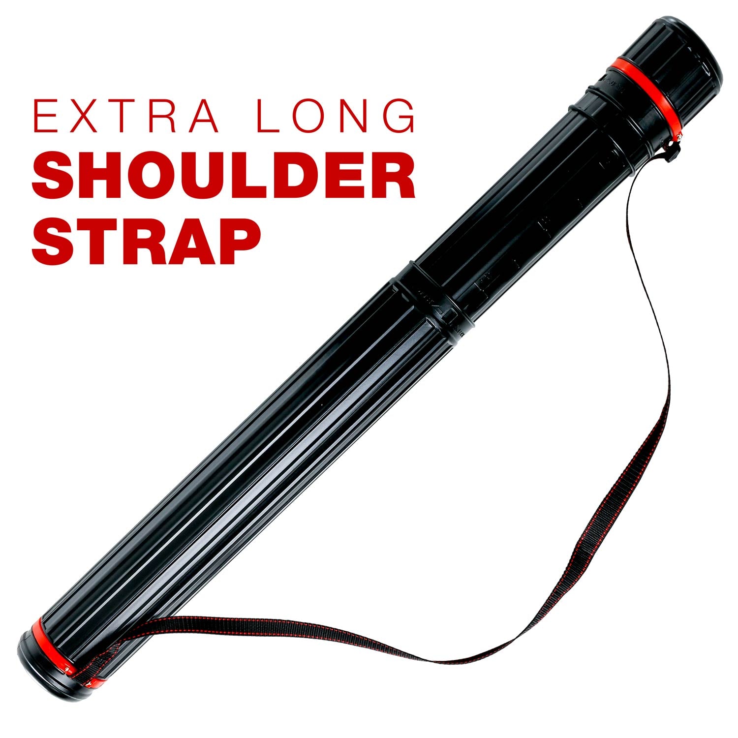 Adjustable Telescoping Poster Tube 25-42 Inches, Durable 3.25