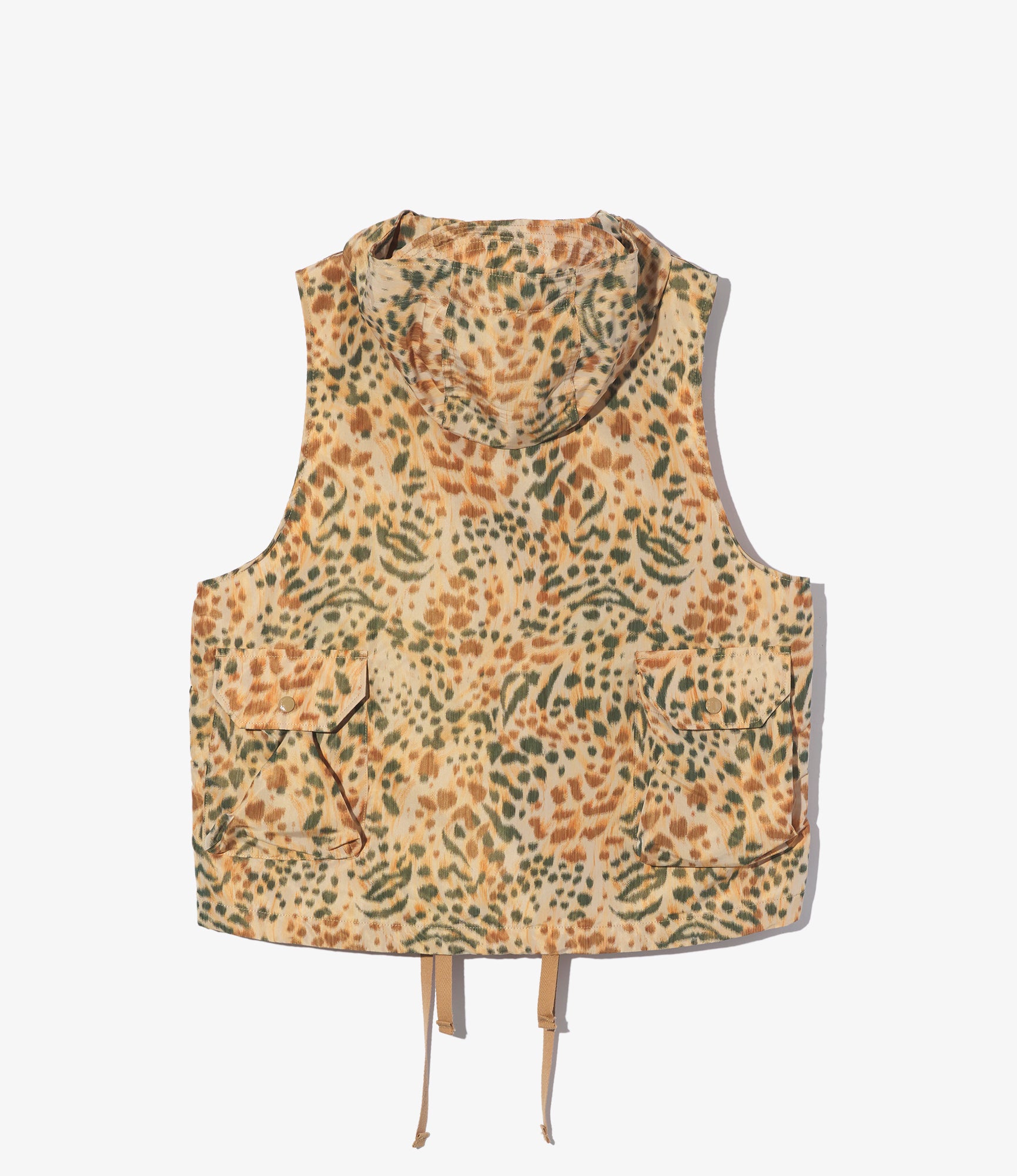Leopard Print Field Vest for Women - Lightweight Polyester Hunting Vest - Outdoor Adventure, Hiking & Camping Gear