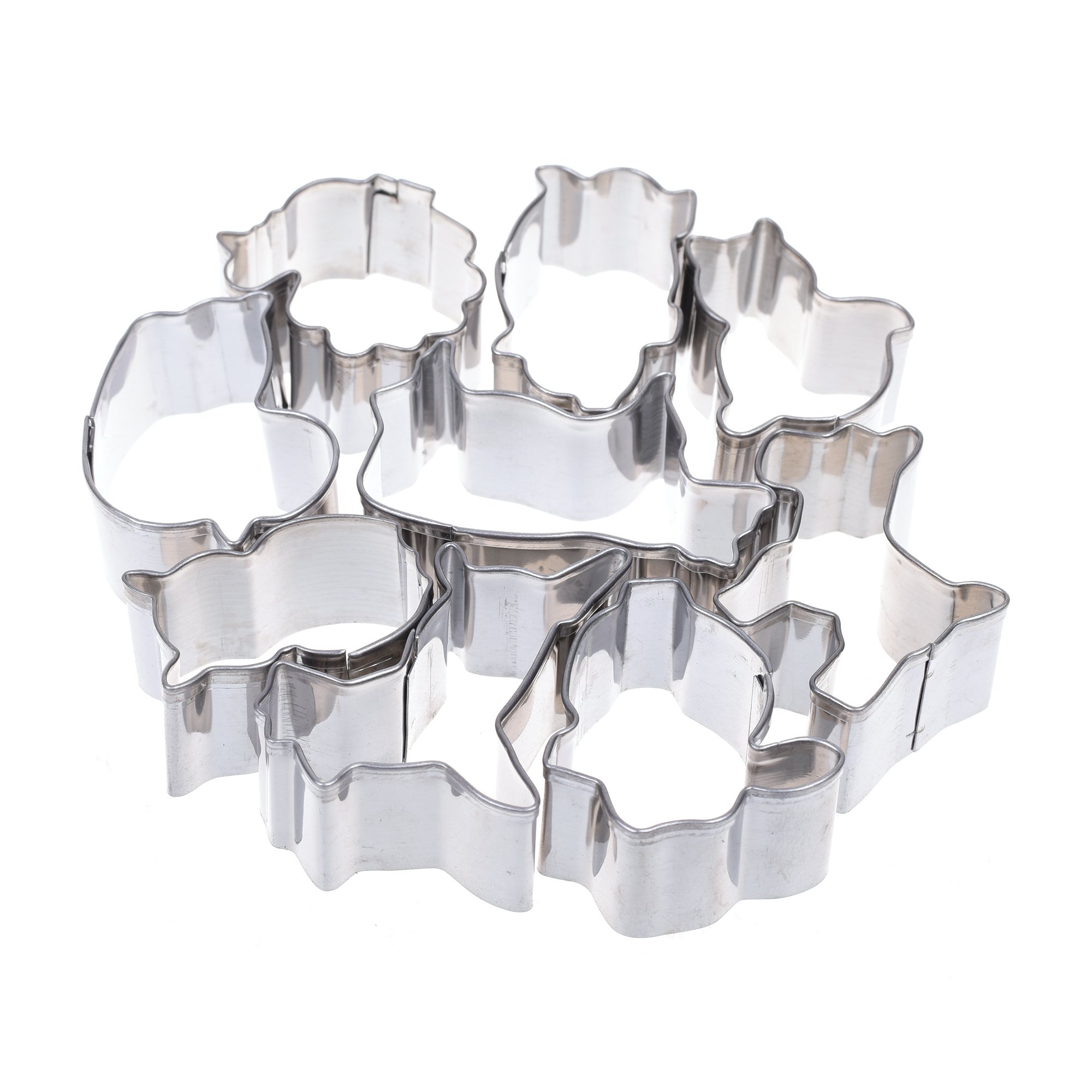 9-Piece Mini Animal Cookie Cutter Set - Stainless Steel Biscuit Molds for Baking, DIY Cookies, Cake Decorating - Perfect for Birthday Parties, Baby Showers & Holiday Baking
