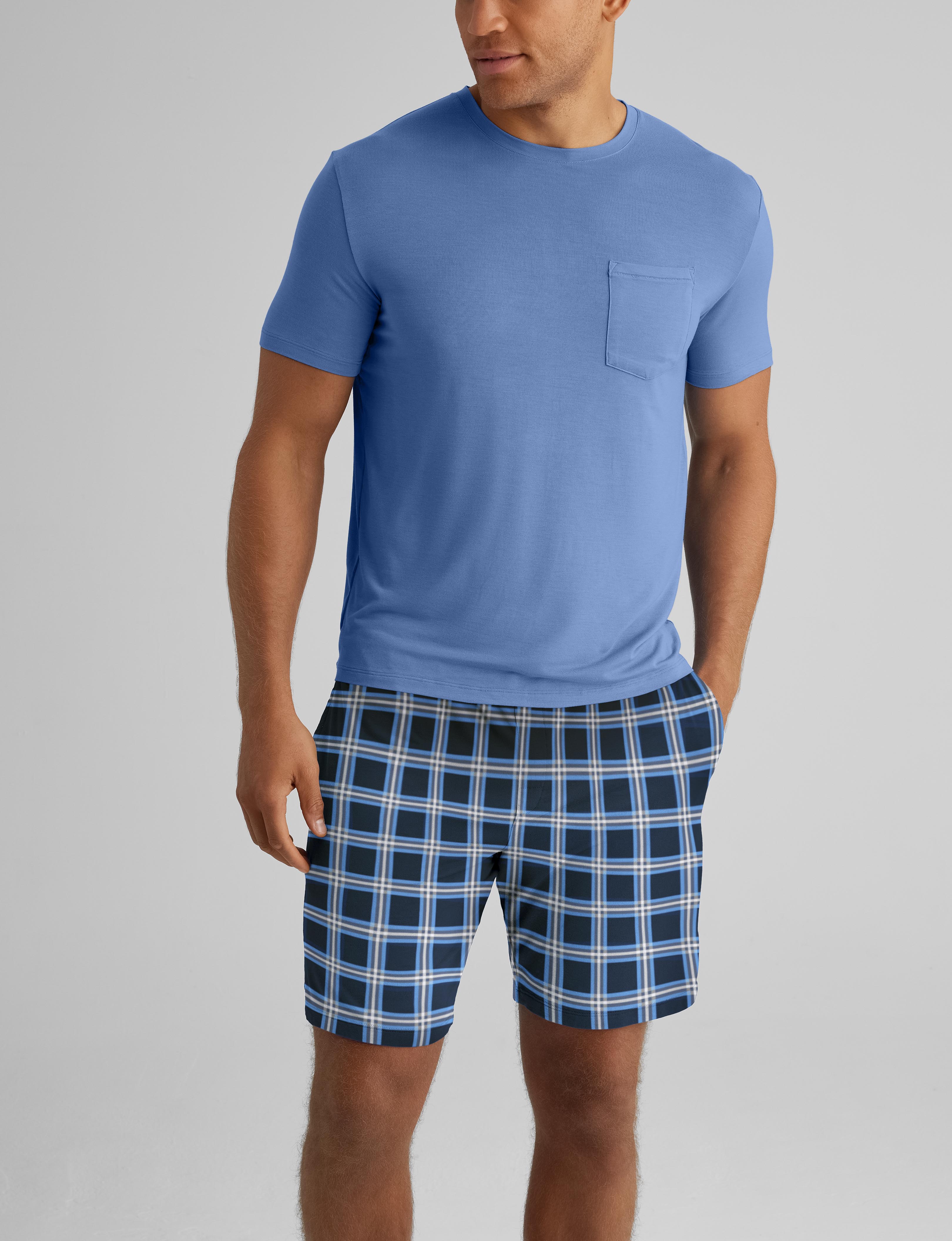 Second Skin Sleep Pocket Tee & Short Set - Ultra Soft Pajama Set for Women - Perfect for Lounging, Sleeping & Travel