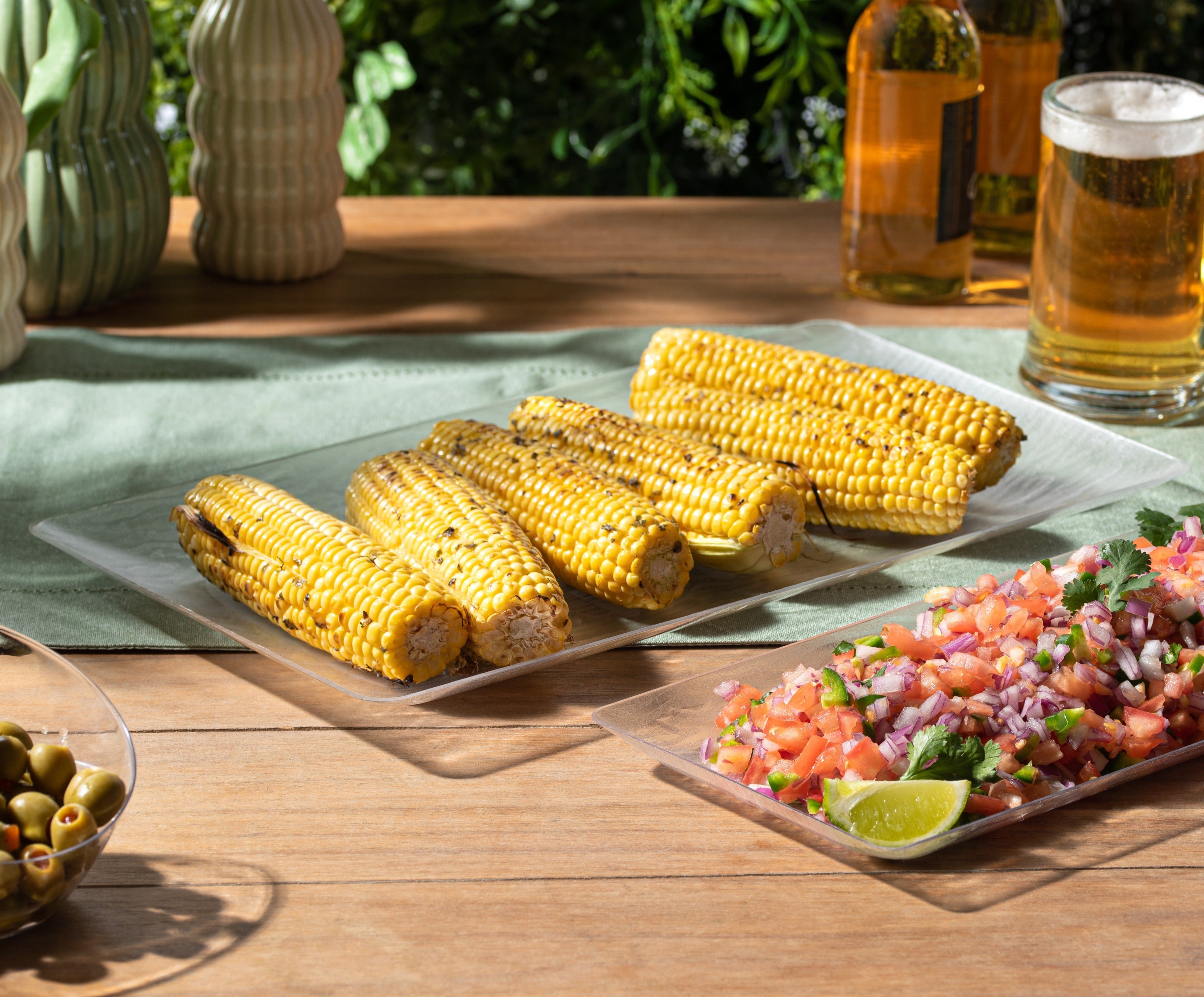 9 x 17 Inch Clear Acrylic Serving Trays - Set of 5 Rectangle Party Platters for Appetizers, Desserts & Beverages - Perfect for Catering, Buffets & Home Entertaining