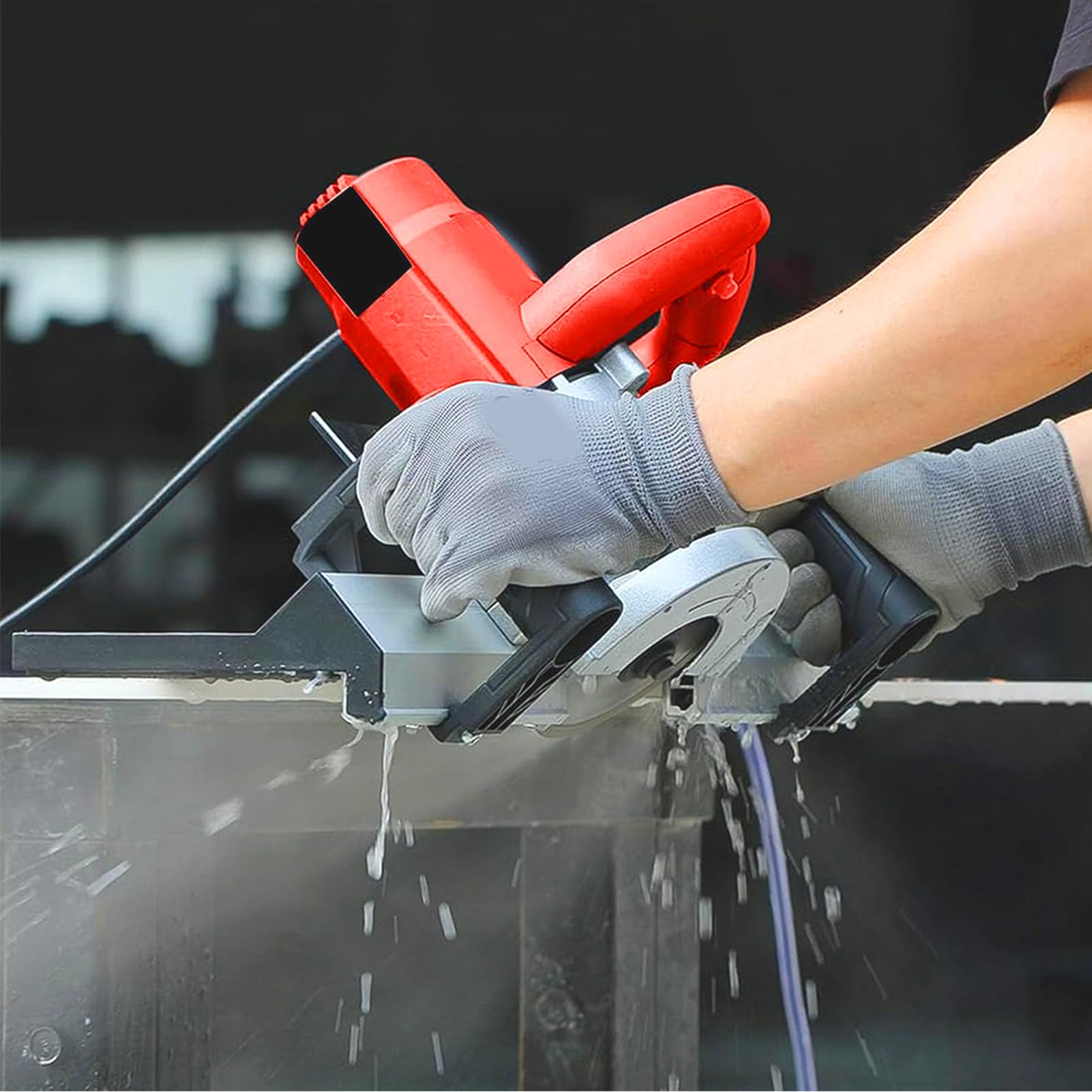 Professional Electric 45 Degree Tile Chamfering Tool with Aluminum Base Plate - Precision Bevel Cutter for Ceramic & Stone Tiles - Perfect for DIY Home Renovation, Bathroom Remodeling, and Professional Tile Installation