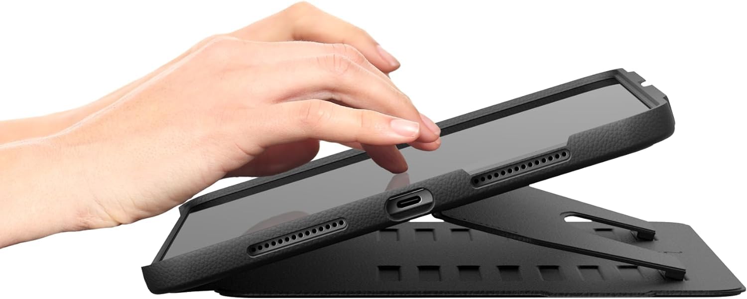 Zugu Case for iPad Pro 11 (M4) 2024 - Slim Protective Cover with Apple Pencil Holder, Auto Wake/Sleep, Multiple Viewing Angles | Perfect for Work, Travel & Home Use | iPad Pro 11 Inch Protective Case in Black