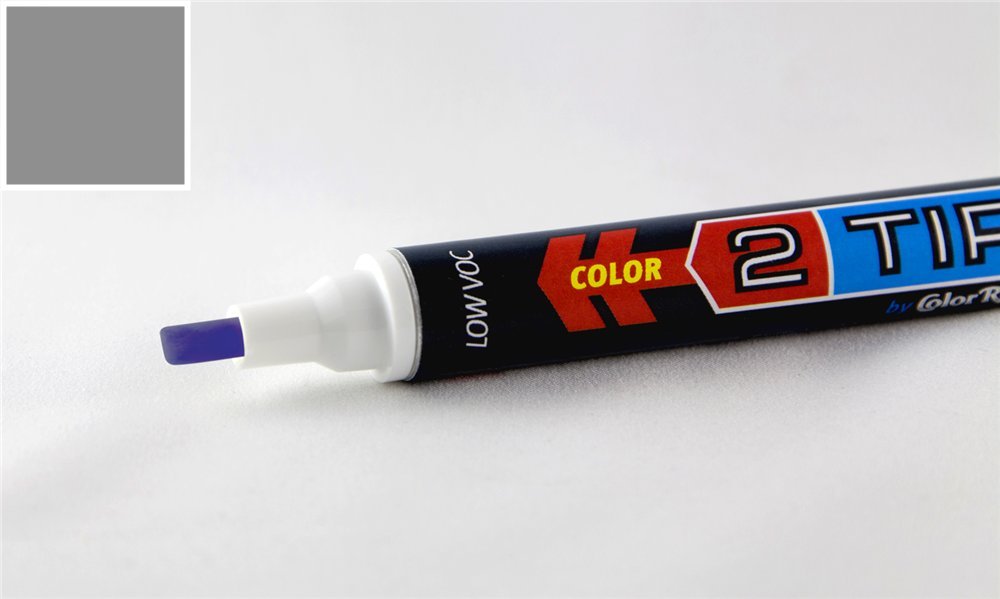2Tip Smart Automotive Touch-up Paint - Dark Gray Metallic CC8L (Color + Clearcoat Kit) | Perfect for Car Scratch Repair, DIY Auto Body Restoration & Vehicle Maintenance