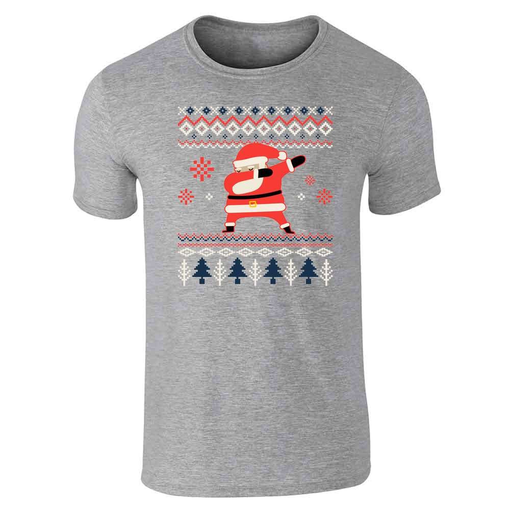 Funny Santa Claus Dabbing Christmas Graphic T-Shirt for Men - Festive Holiday Party Outfit & Casual Wear