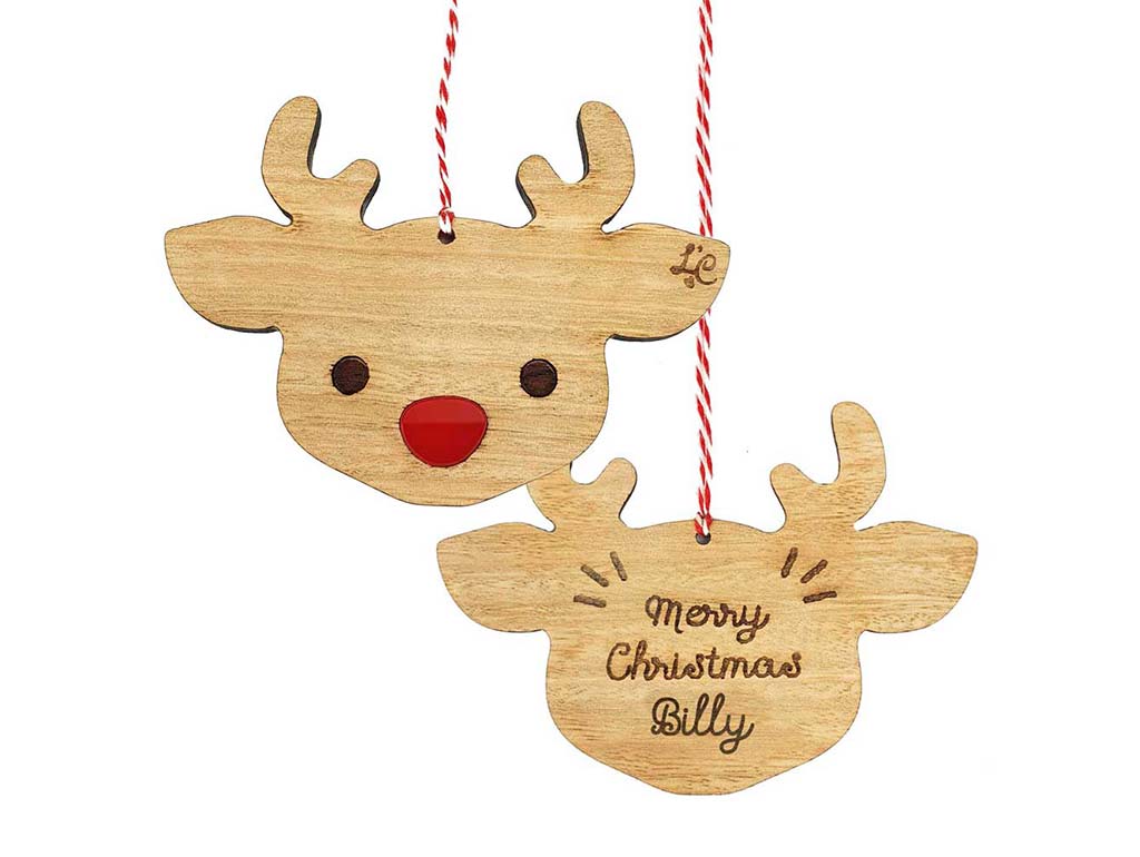 Personalized Baby Christmas Gift Box with Reindeer Design - Perfect for Newborns, Holiday Presents & Baby Showers