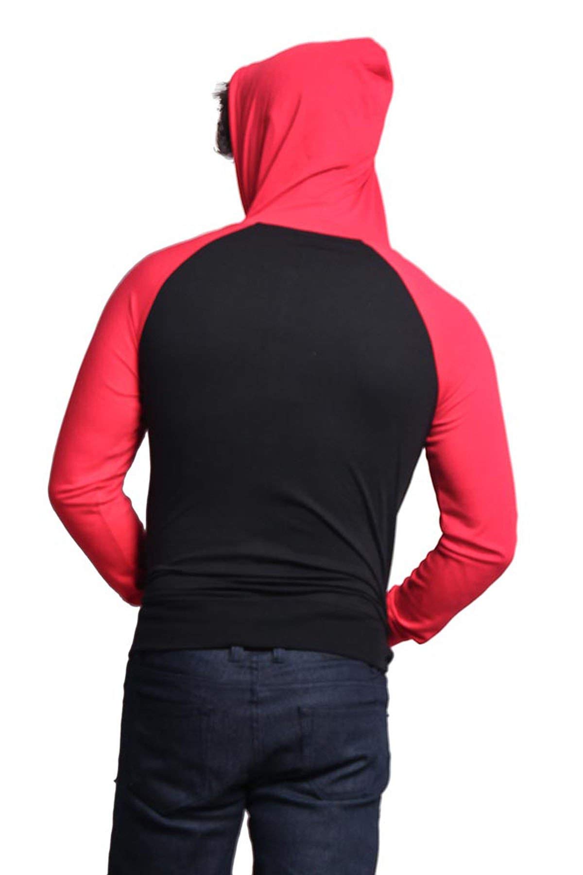 Victorious Men's Lightweight Zip-Up Hoodie - Comfortable Raglan Sleeve Sweatshirt for Casual Wear, Gym & Outdoor Activities