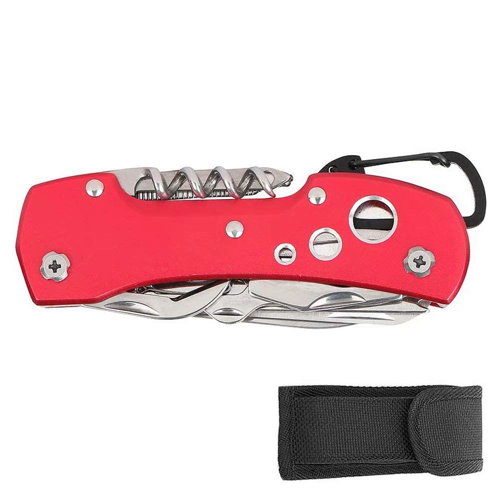 Best Stainless Steel Multitool Pocket Knife - 15-in-1 Multi-Functional Folding Knife for Hunting, Camping & Survival - Perfect for Outdoor Adventures, Army Use & Emergency Preparedness