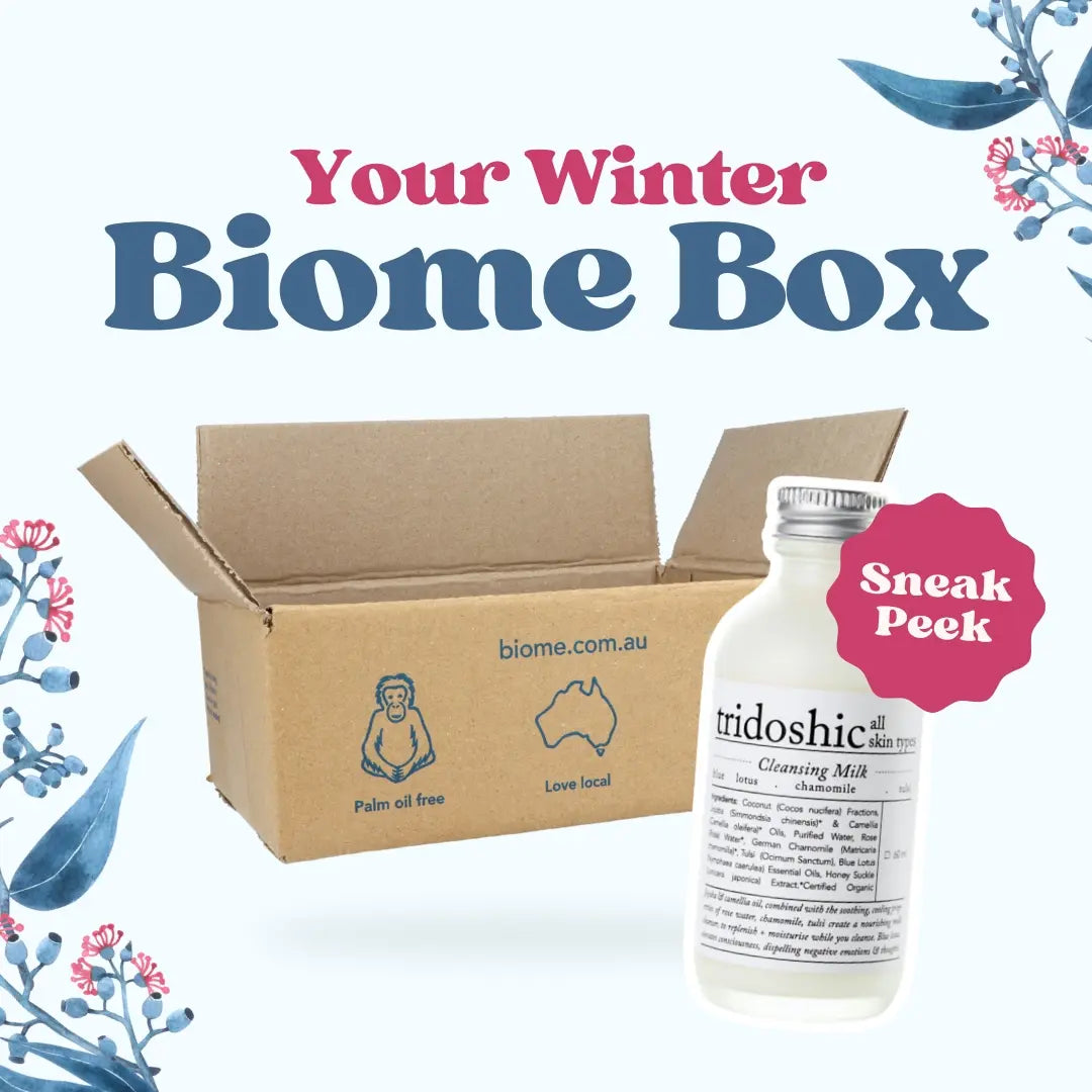 Biome Box: WINTER 25 - Australia's Only Palm Oil Free Vegan Lifestyle Subscription Box | Perfect for Eco-Conscious Living & Sustainable Gifts