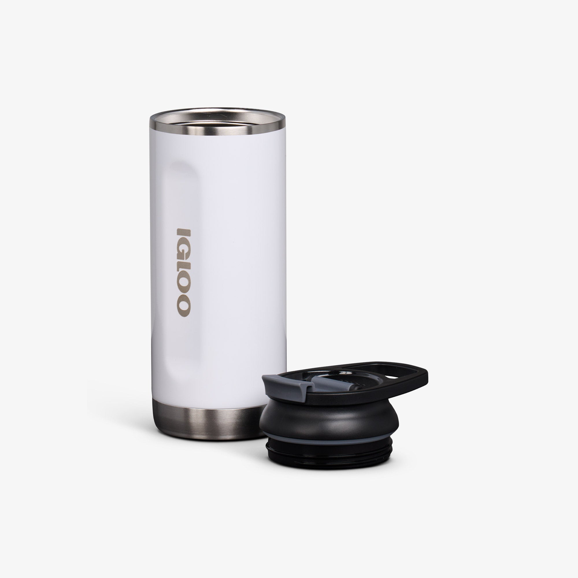 16 Oz Flip ‘n’ Sip Tumbler - Insulated Stainless Steel Travel Mug with Lid & Straw - Perfect for Coffee, Tea & Cold Drinks On The Go