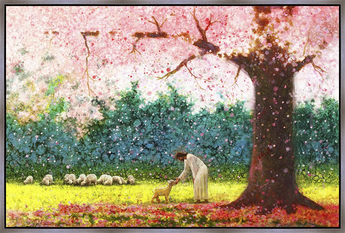 Large Green Pastures Landscape Wall Art Canvas - Handmade Gallery Wrap for Living Room, Bedroom & Office Decor