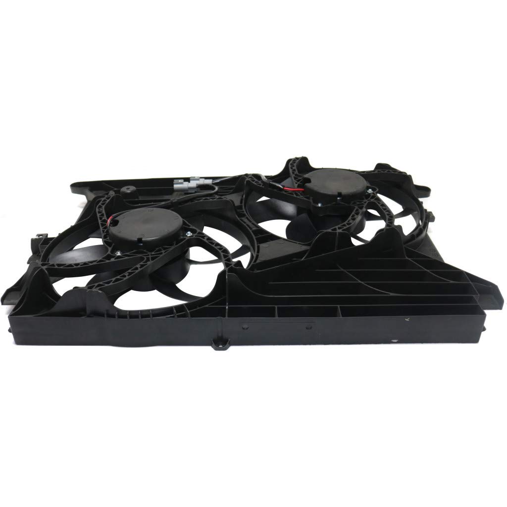Replacement AC Radiator Fan Assembly for 2008-2010 Saturn Vue 2.4L 3.5L 3.6L - Compatible with GM3115218, 89019135, 89019134, 89019137, 89019136 - Perfect for Cooling System Repair & Maintenance