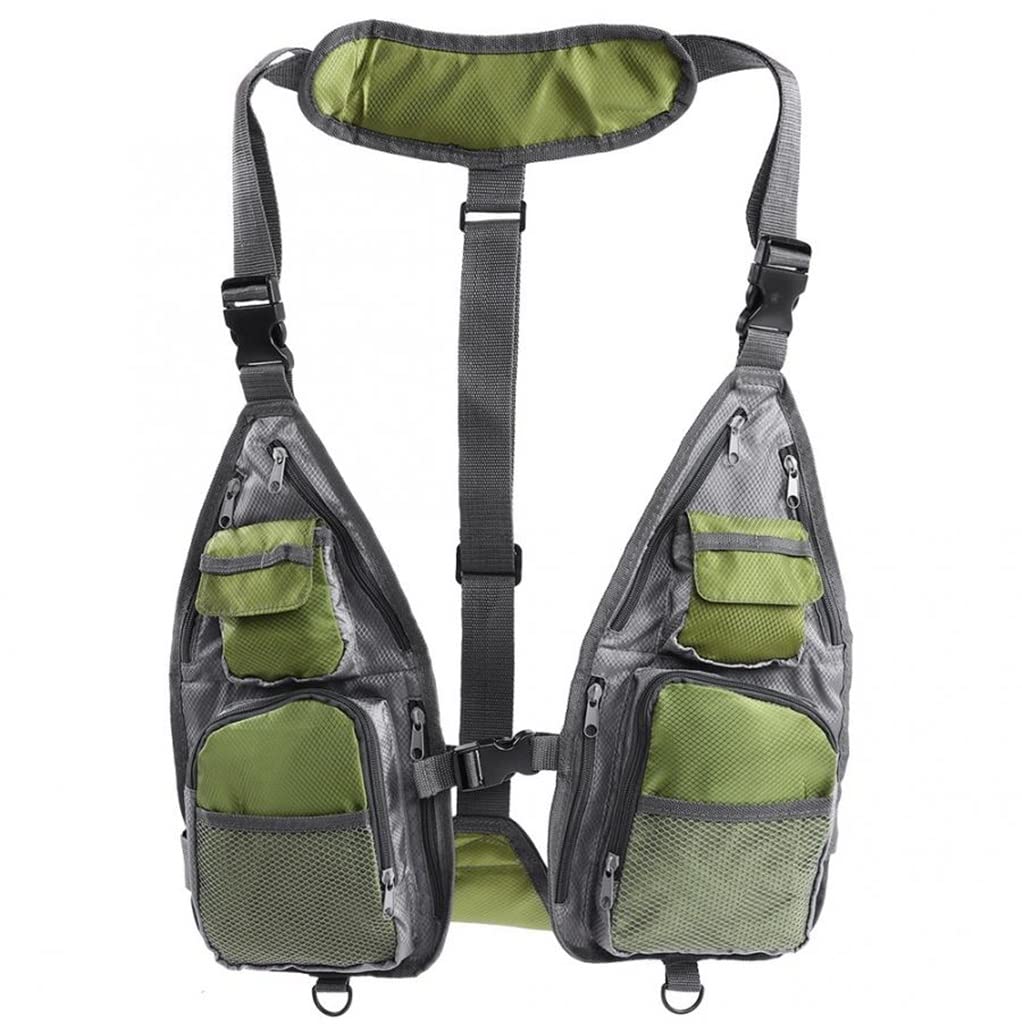 Breathable Mesh Fishing Vest for Men & Women - Lightweight Quick-Dry Summer Fly Fishing Vest with Multiple Pockets - Perfect for Outdoor Fishing, Hiking, and Camping Gear