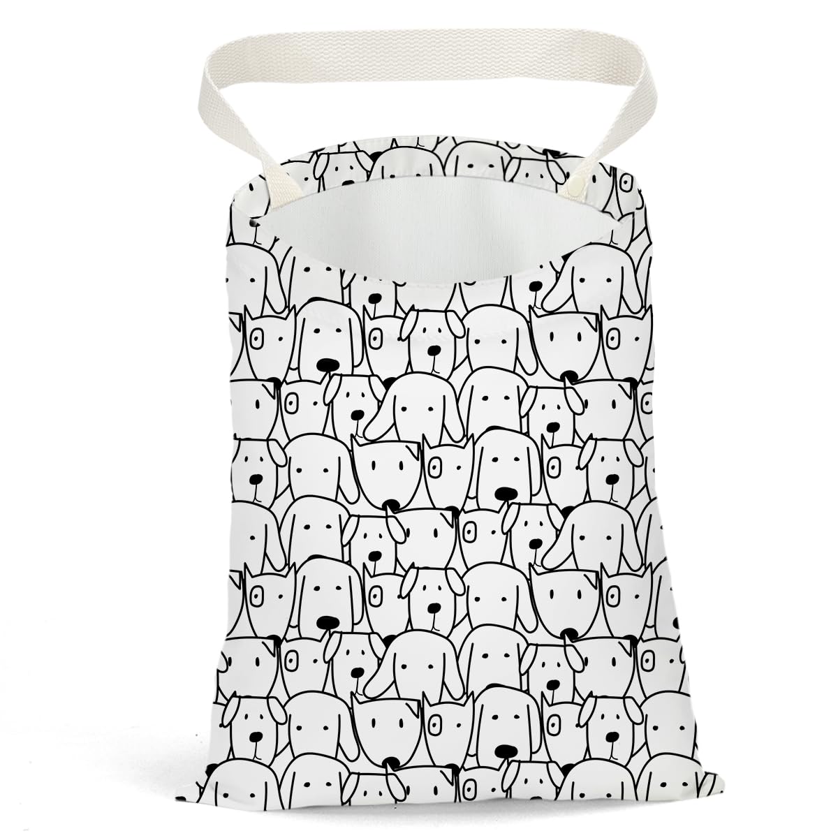 Waterproof Hanging Car Trash Bag - Back Seat Organizer & Vehicle Garbage Can for Travel, Camping, Outdoor | Car Accessories with Animal Print Decor (Dog, Cow, Leopard) - Perfect for Road Trips, Family Vacations & Pet Owners