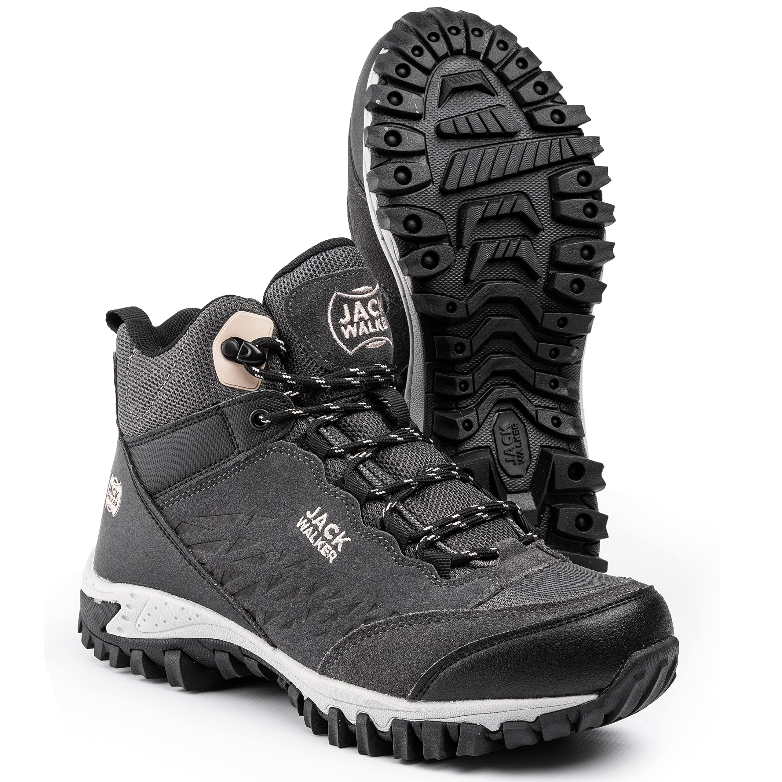 Jack Walker Women's JW2005 Hydroguard Waterproof Hiking Boots - Lightweight Trekking & Walking Shoes for Outdoor Adventures, Trail Hiking & Camping