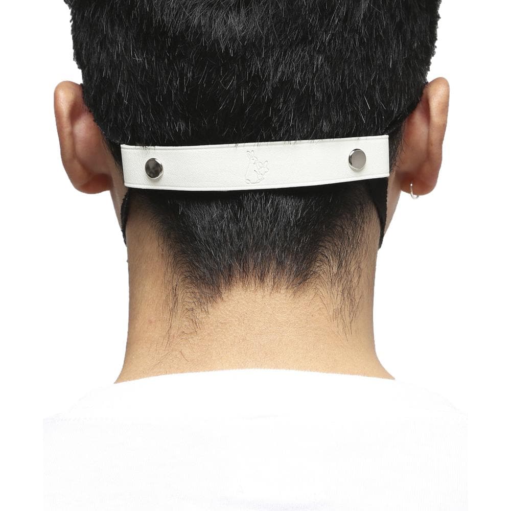 FR2 Icon Mask Strap in White - Adjustable Face Mask Holder for Sports, Workouts & Daily Use