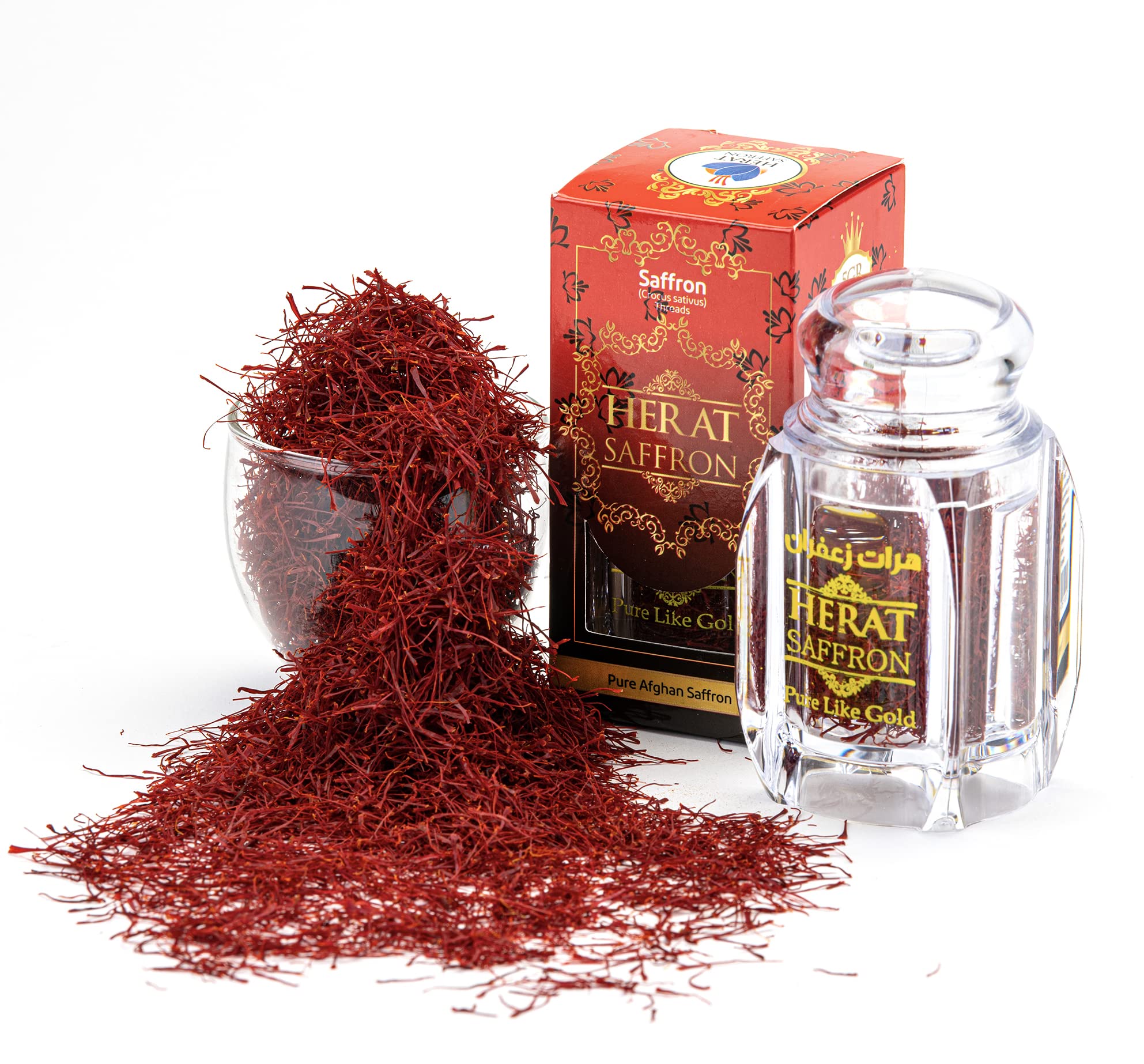 Premium 5 Grams Super Negin Saffron Threads - All-Red, Highest Grade for Cooking, Baking & Beverages - Perfect for Paella, Risotto, Tea, Milk & Gourmet Recipes