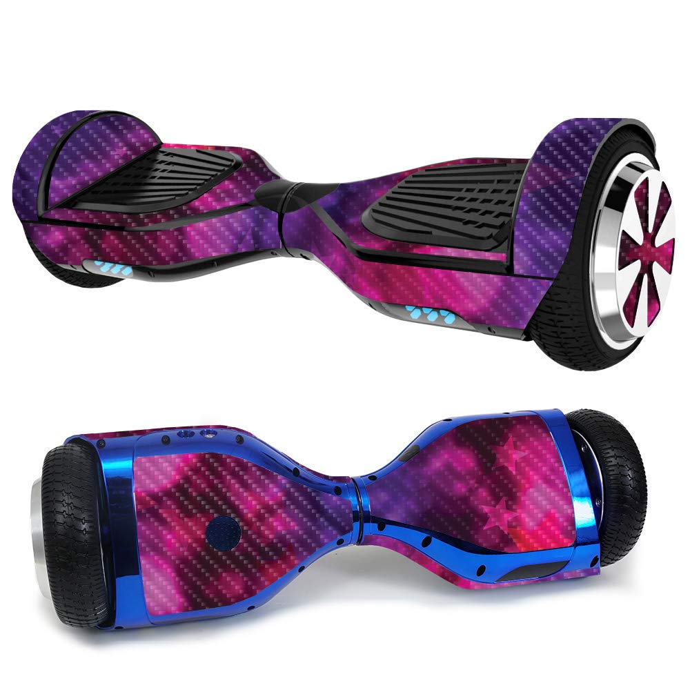 Premium Carbon Fiber Skin for Ultra Hoverboard - Star Power Design | Protective & Durable Textured Wrap | Easy to Apply & Remove | Made in USA | Perfect for Kids & Teens Outdoor Riding Fun
