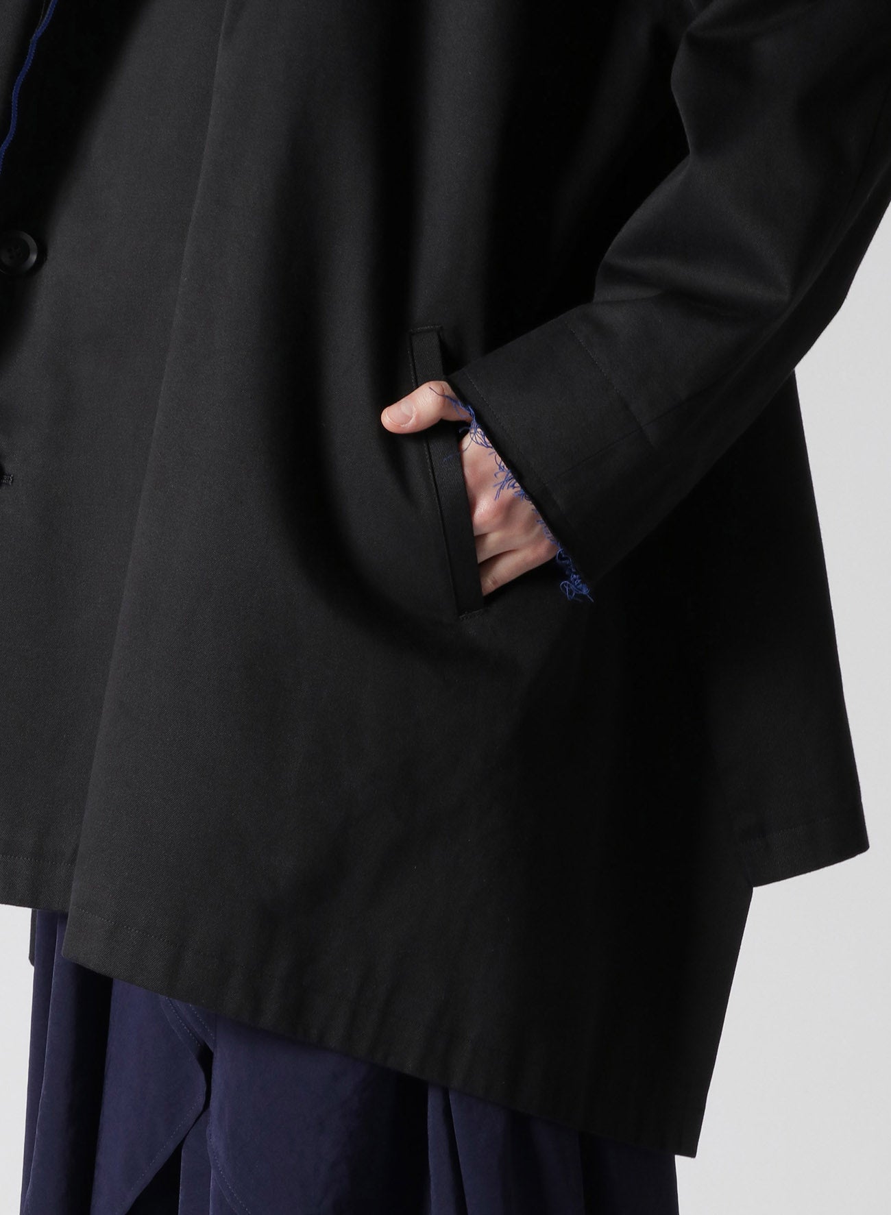 Double Faced Twill No Collar Short Coat for Women - Lightweight Spring Jacket for Casual Outfits & Office Wear