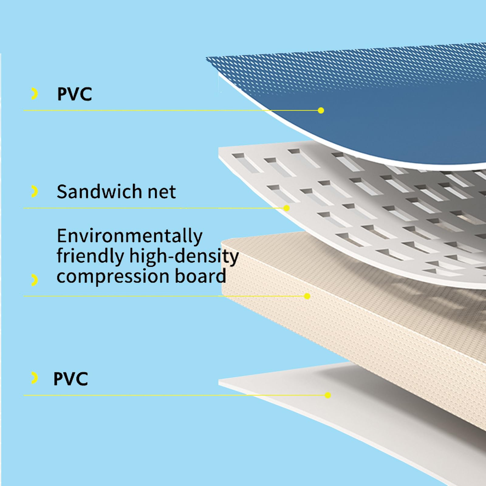 Foldable Above Ground Swimming Pool for Adults & Dogs - Non-Inflatable Outdoor Backyard Pool (116.1