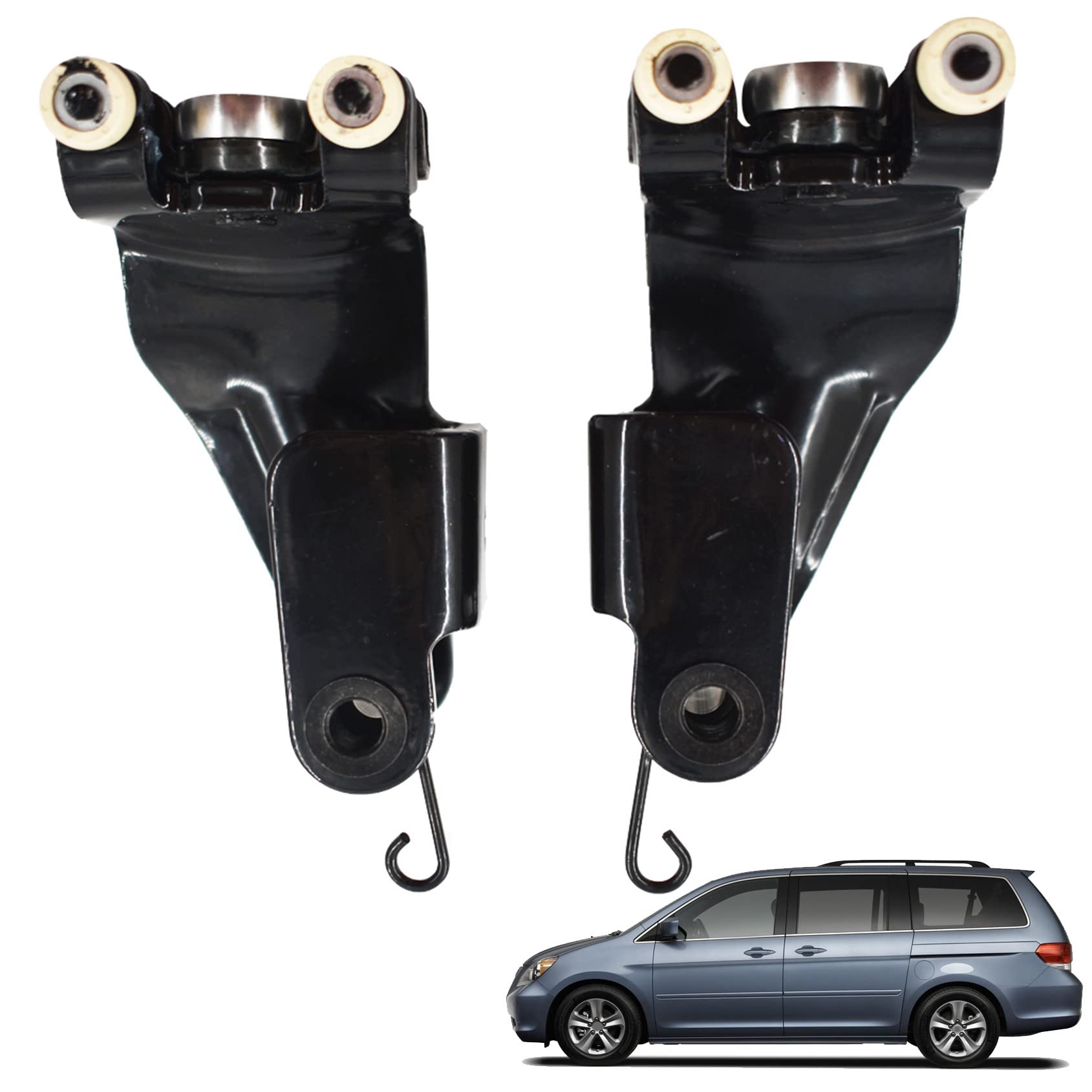 2Pcs Sliding Door Rollers Hinge Assembly Replacement for 2005-2010 Honda Odyssey EX EX-L Touring - Left & Right Side - Fits Part Numbers 924-128, 924-129, 72561-SHJ-A21, 72521-SHJ-A21 - Easy DIY Installation for Smooth Sliding Door Operation