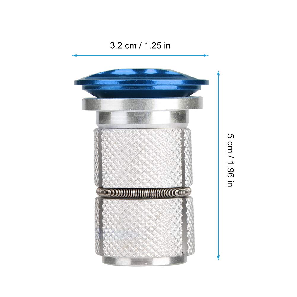 Keenso Bike Stem Headset - 1/1.25 Inch Aluminum Alloy Top Cap Fork Expander Bung for Mountain & Road Bikes | Durable Cycling Component for Smooth Steering & Secure Handlebar Adjustment
