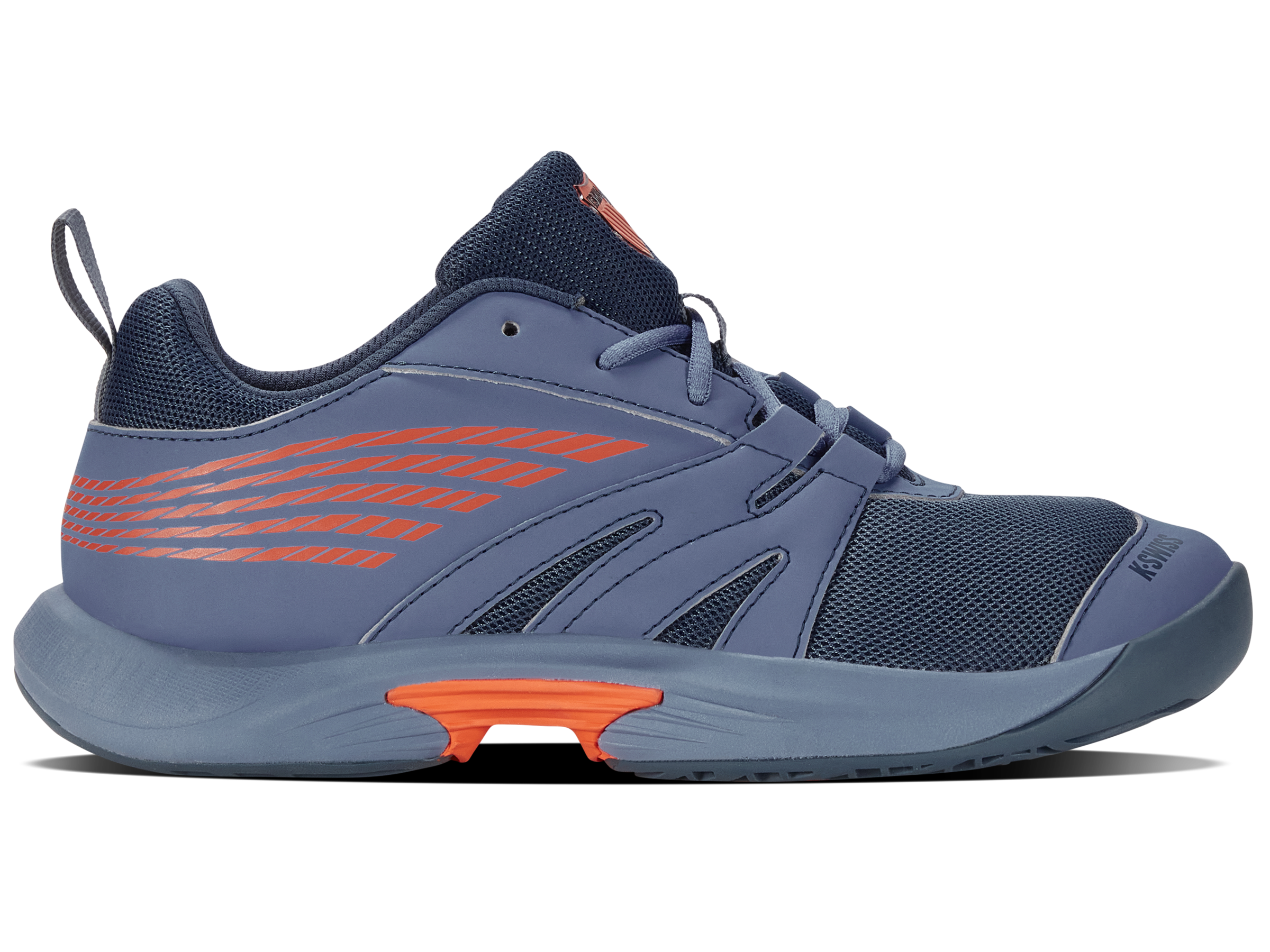 SPEEDTRAC Running Shoes for Men - Infinity/Orion Blue/Scarlet Ibis | Lightweight Athletic Sneakers for Jogging, Training & Gym Workouts